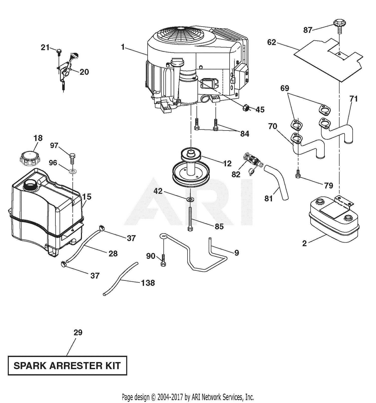 ariens parts diagram