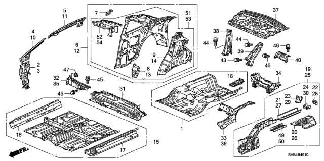 2010 honda civic body parts diagram