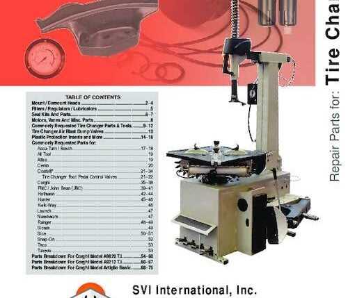 john bean tire changer parts diagram