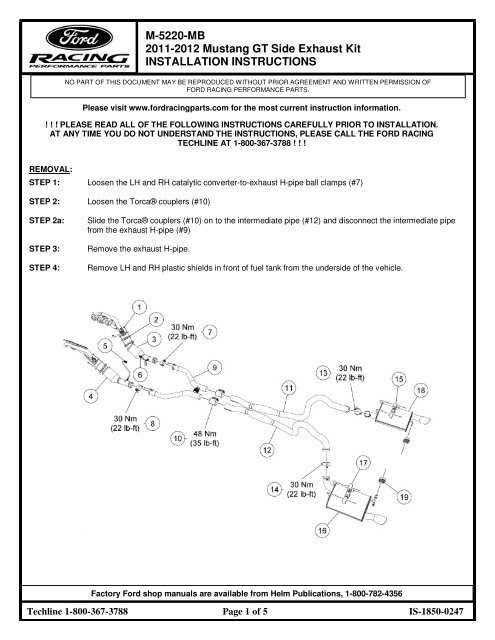 2012 mustang parts diagram