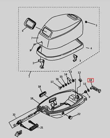 mercury 9.9 outboard parts diagram