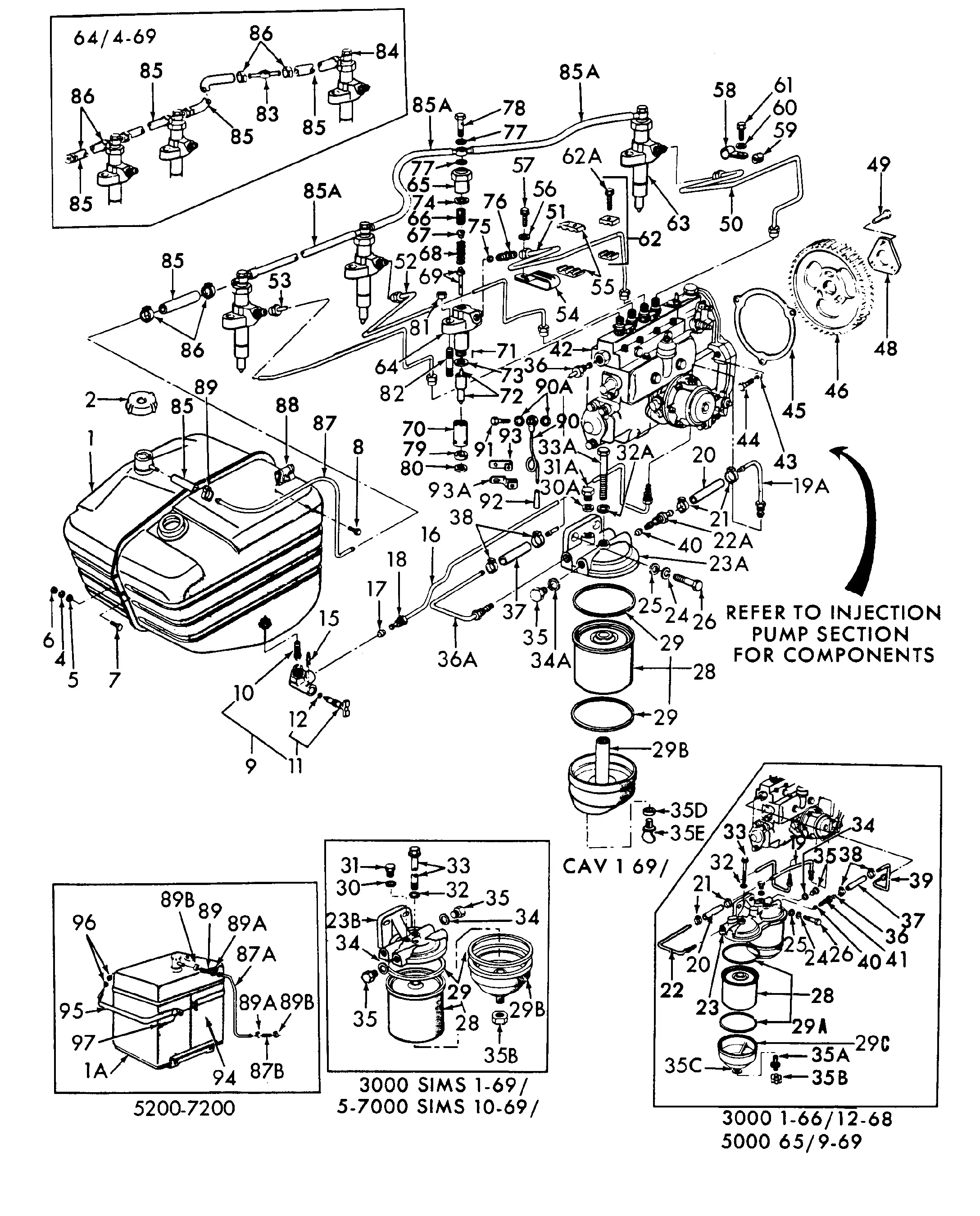 ford 5000 steering parts diagram