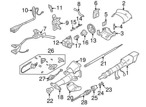 gm steering column parts diagram