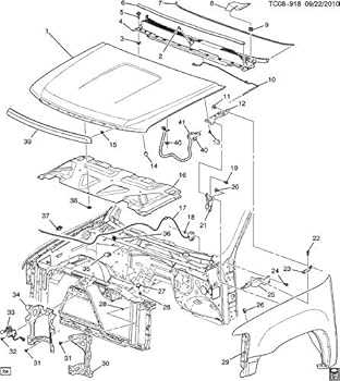 gmc sierra body parts diagram