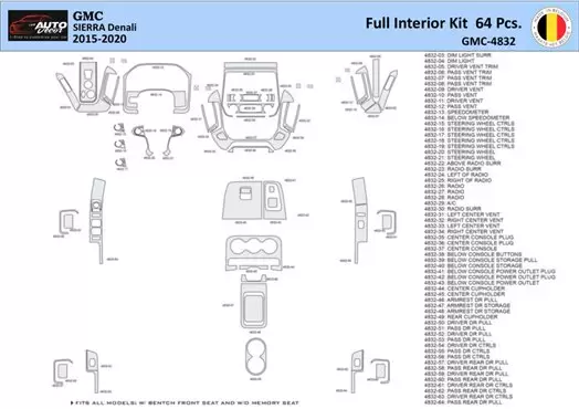 gmc sierra parts diagram