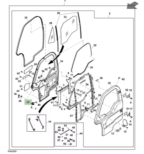 john deere 4x2 gator parts diagram