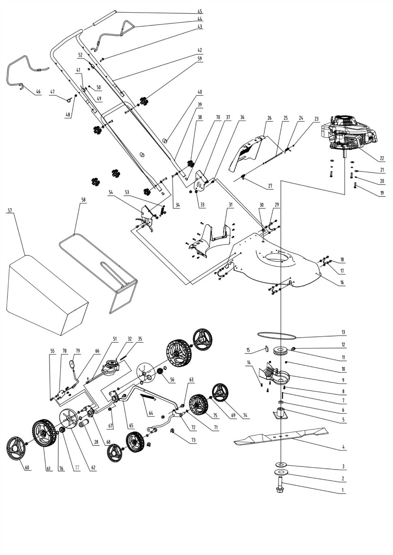 yard machine snow blower parts diagram