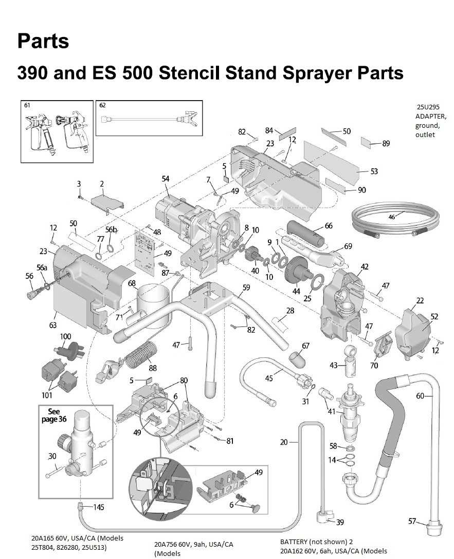 graco sprayer parts diagram