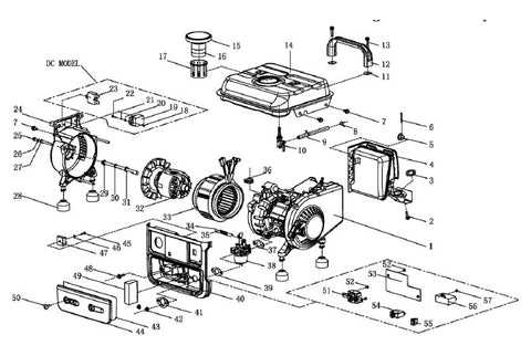 portable generator parts diagram