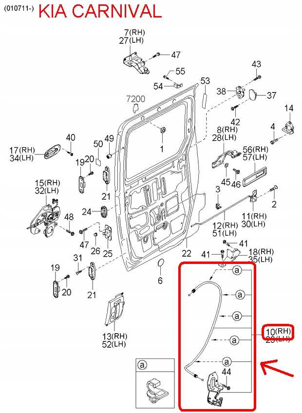 kia sedona parts diagram