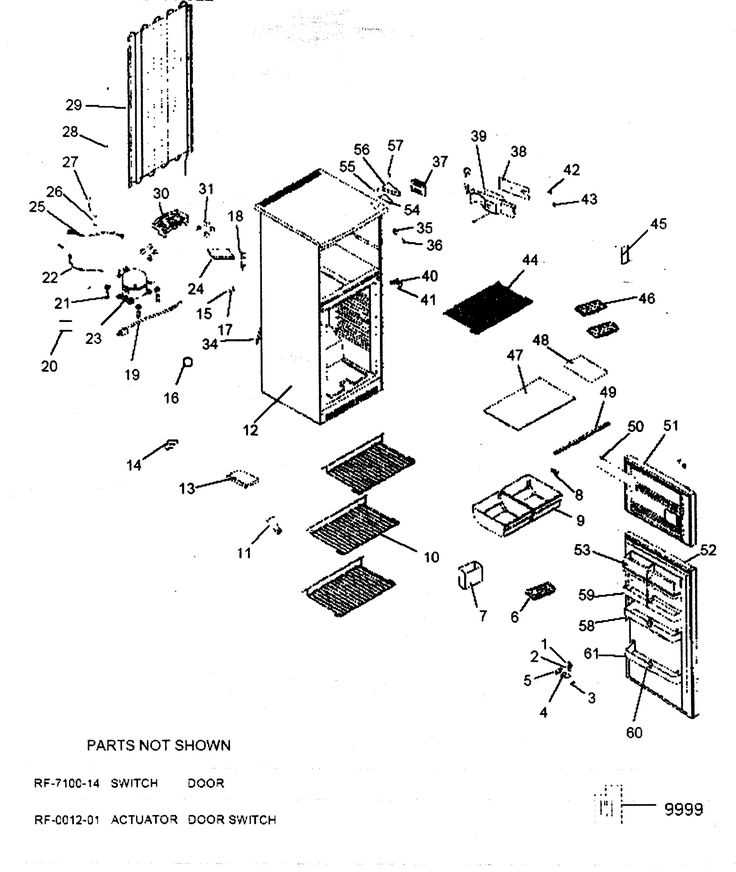 haier mini fridge parts diagram