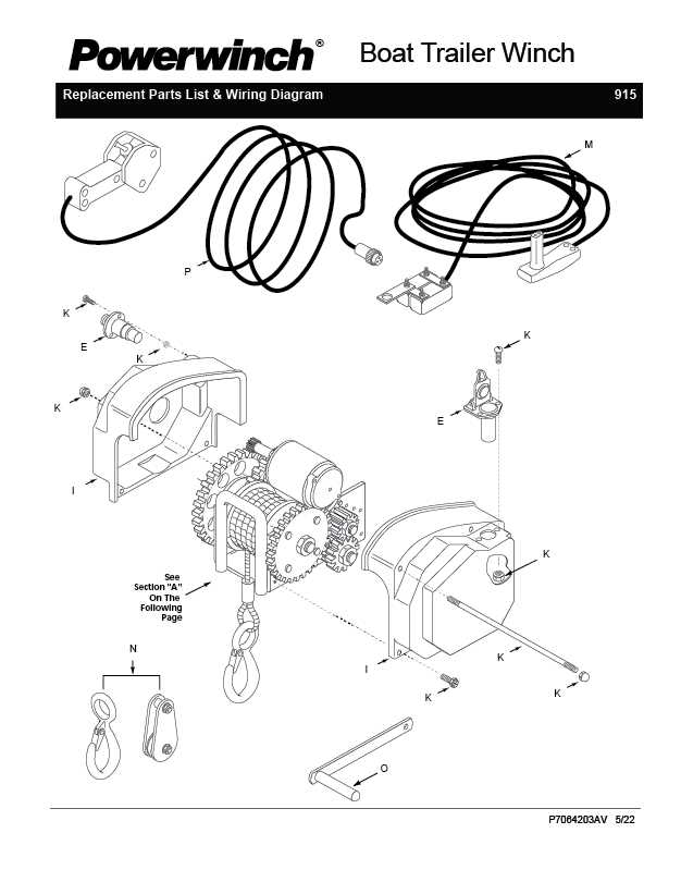 hand winch parts diagram