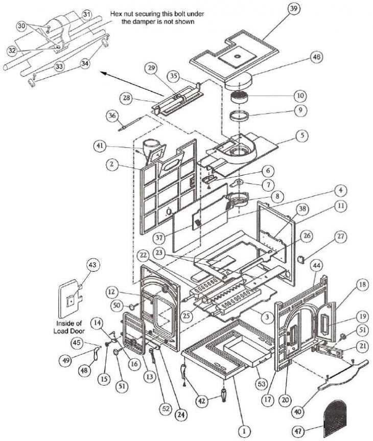 harman advance pellet stove parts diagram