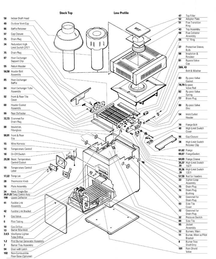 hayward heater parts diagram