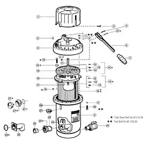 hayward pro series sand filter parts diagram