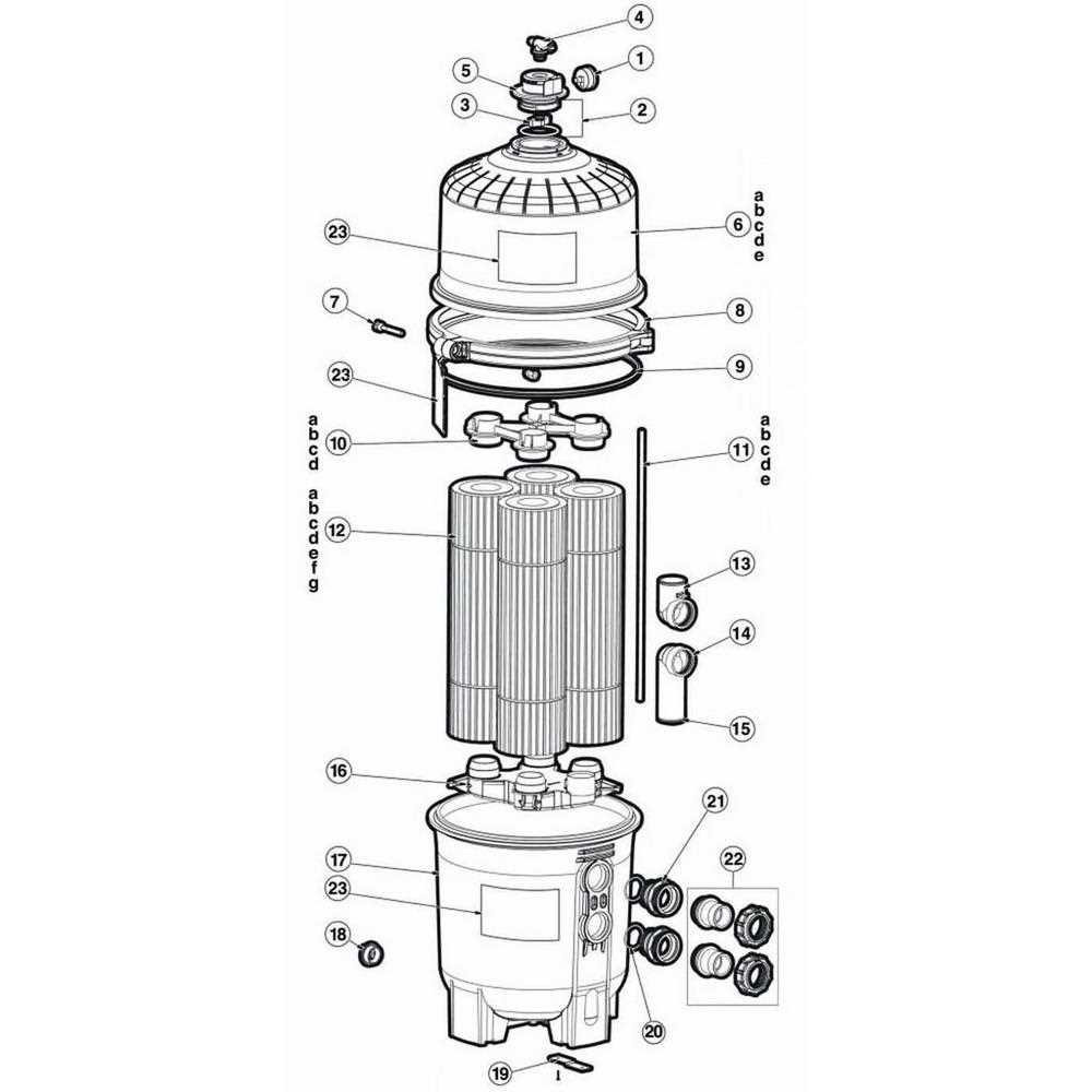 hayward pro series sand filter parts diagram