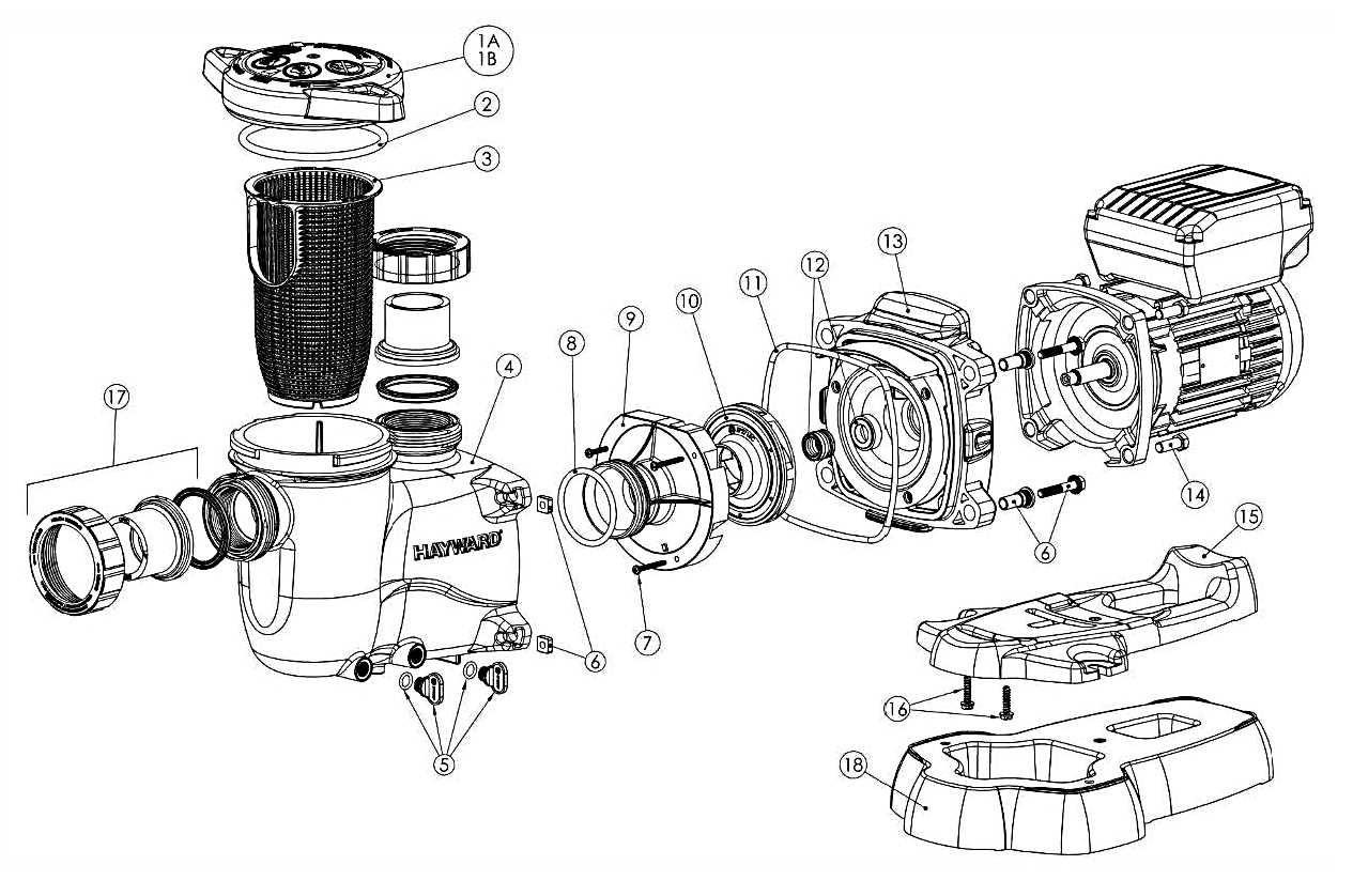 hayward tristar pump parts diagram