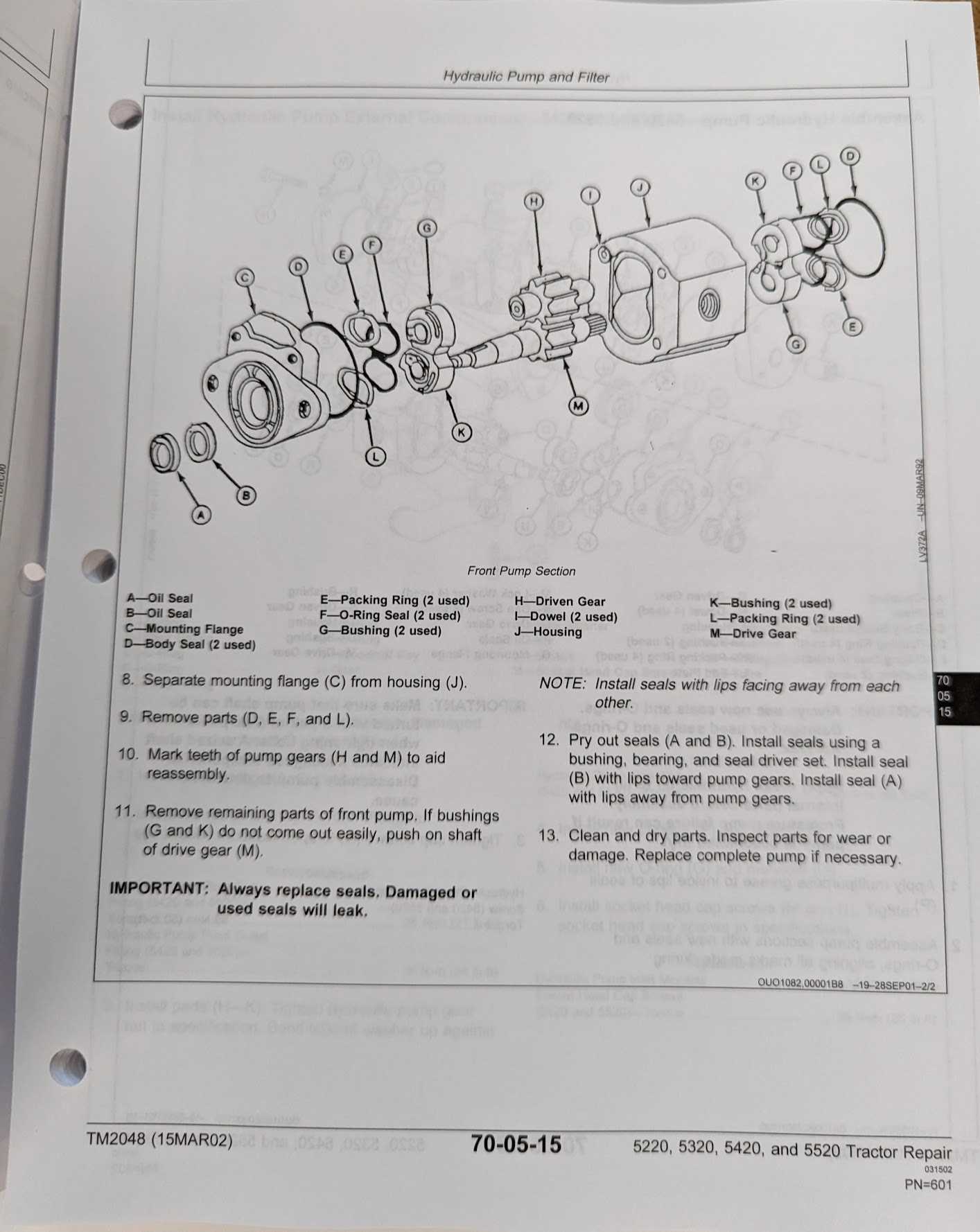 john deere 5520 parts diagram