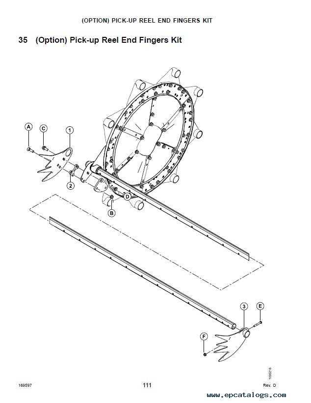 combine header parts diagram