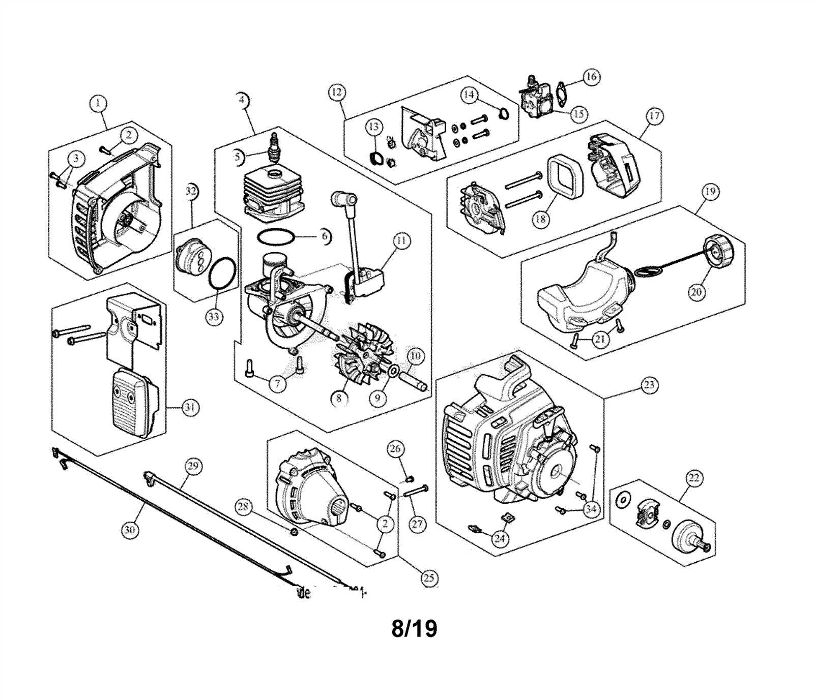 craftsman weed wacker parts diagram