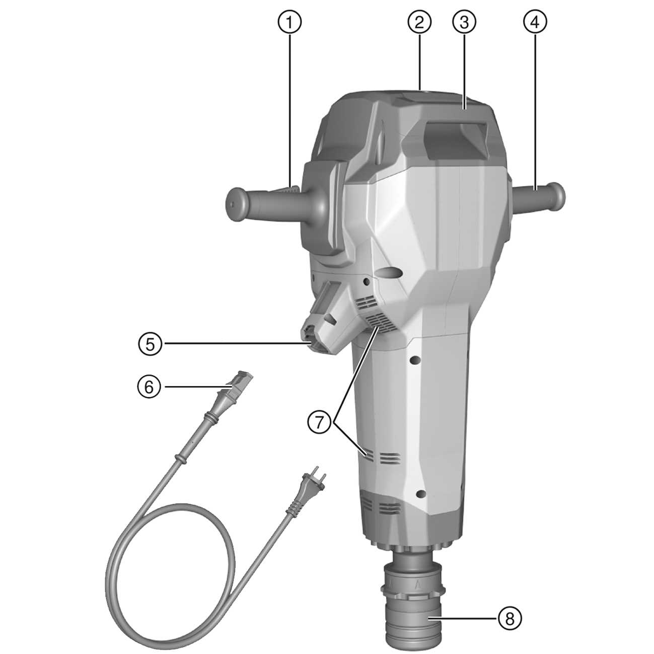 hilti te 7 parts diagram