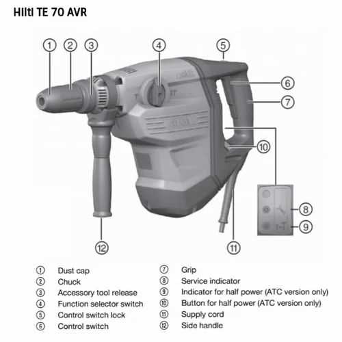 hilti te 700 avr parts diagram