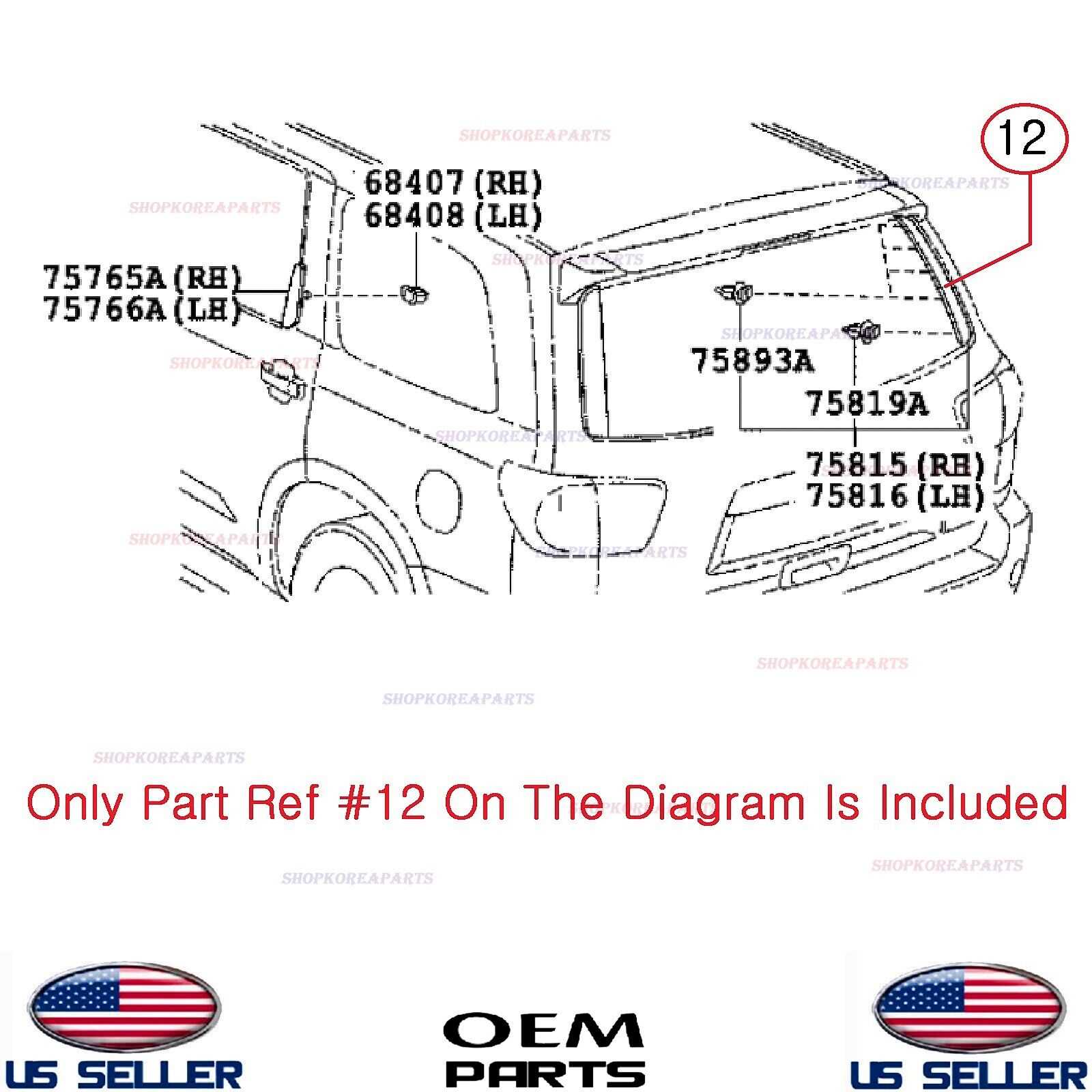 oem toyota parts diagram