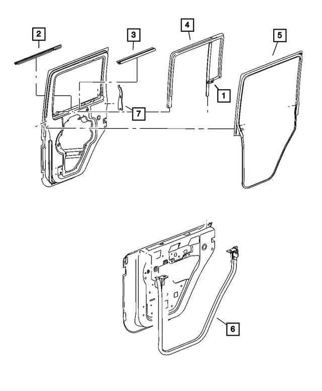 jeep tj door parts diagram