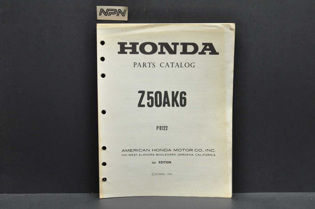 honda z50 parts diagram