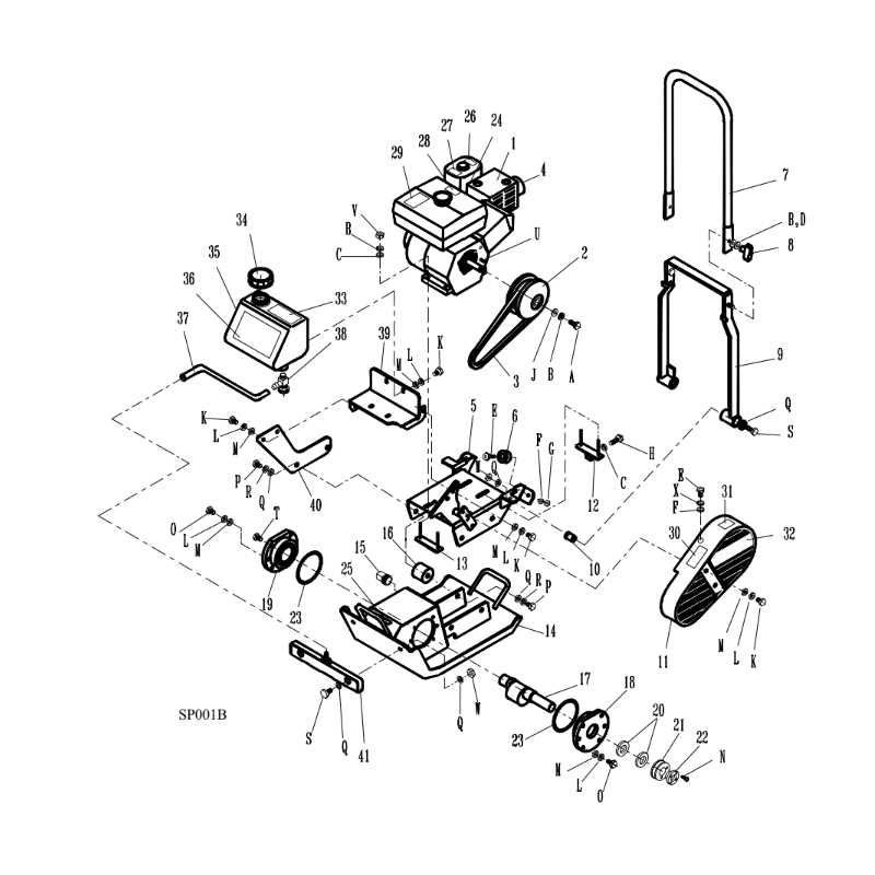 plate compactor parts diagram