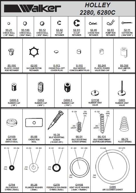 holley parts diagram