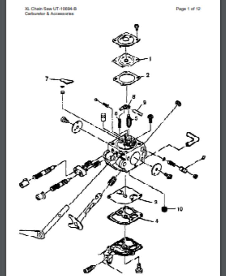 homelite chainsaw parts diagram