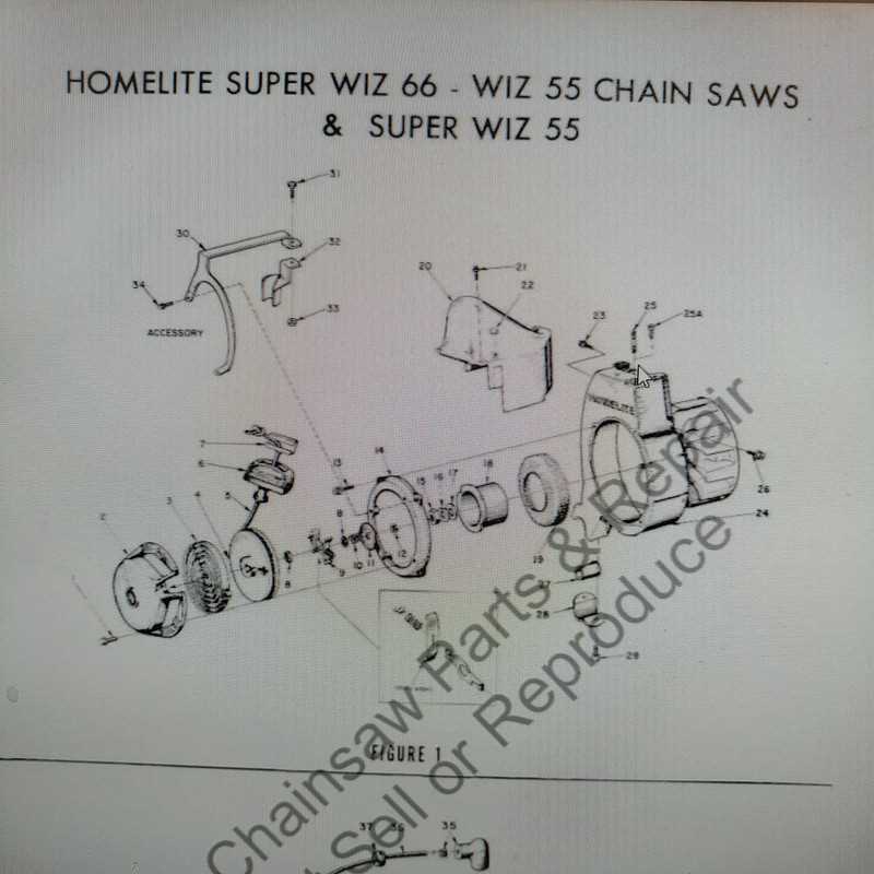 homelite super 2 chainsaw parts diagram