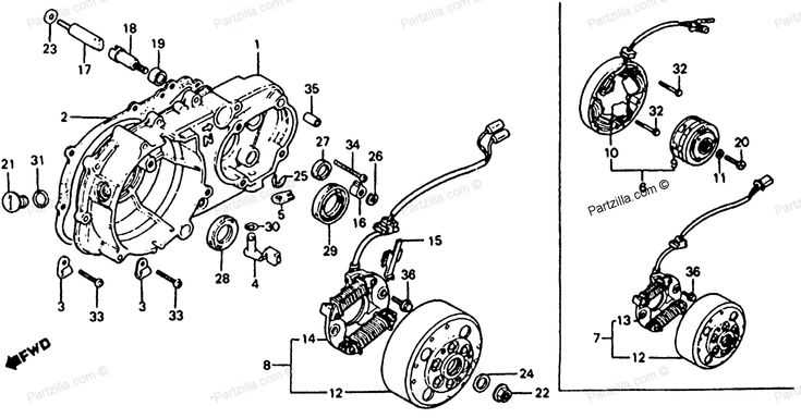 honda 300 fourtrax parts diagram