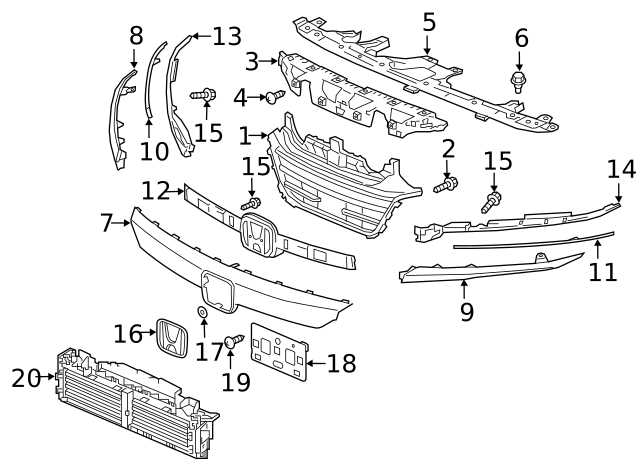 honda accord 2018 parts diagram