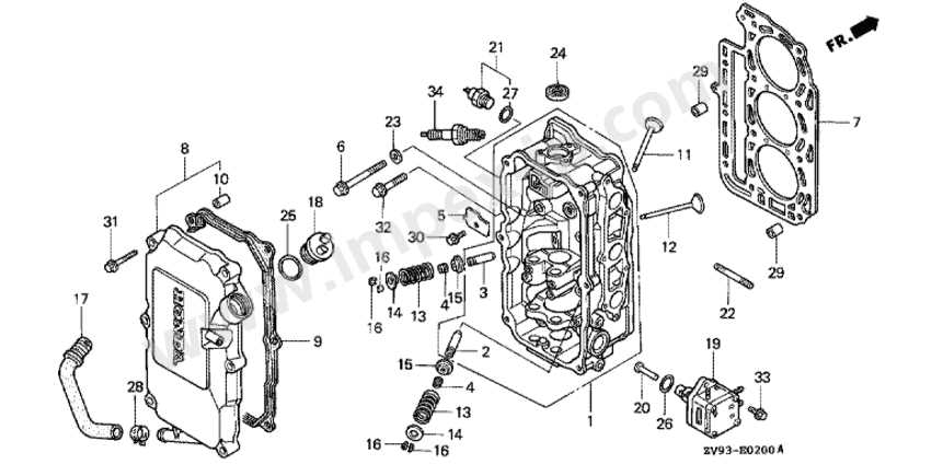 honda bf20 parts diagram