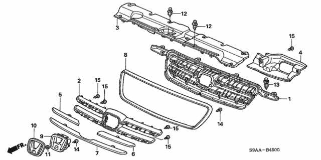 honda crv body parts diagram