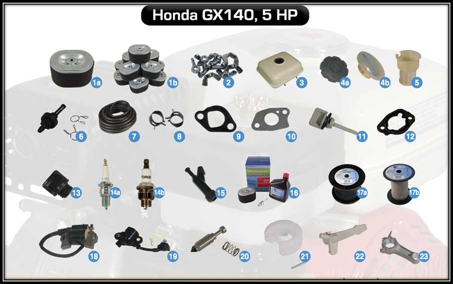 honda gx140 parts diagram