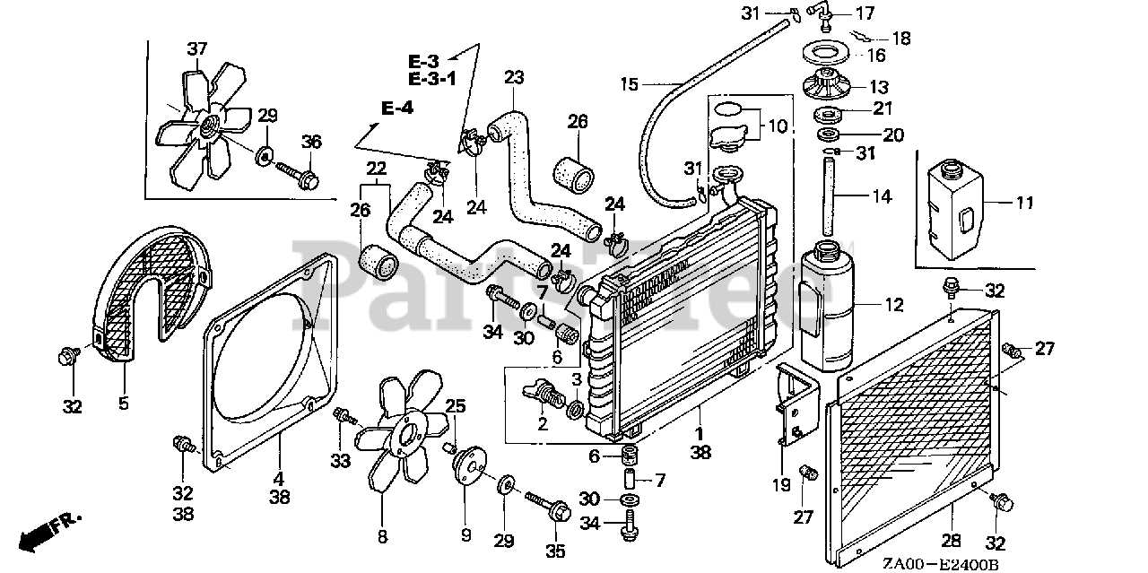 honda gx360 parts diagram