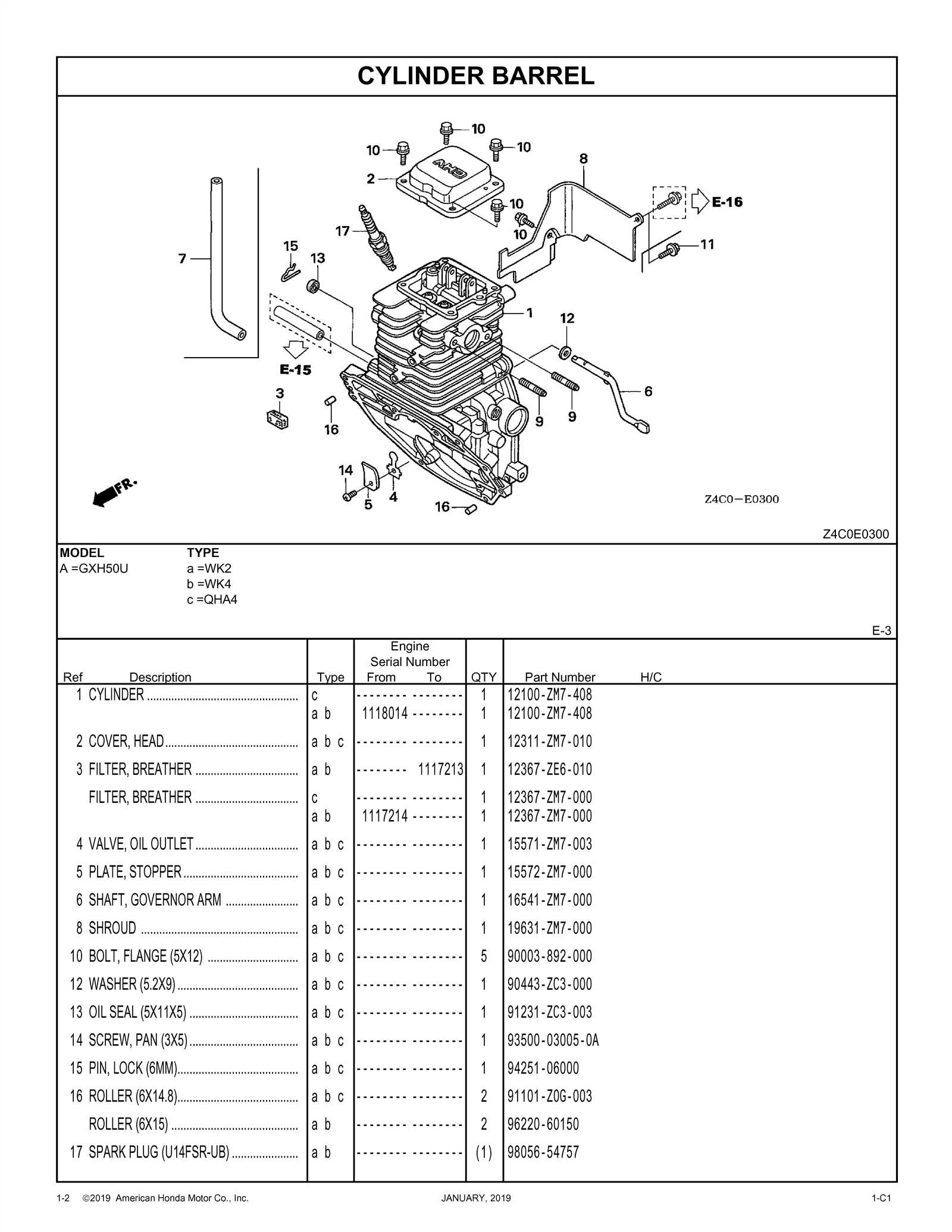 honda gxh50 engine parts diagram