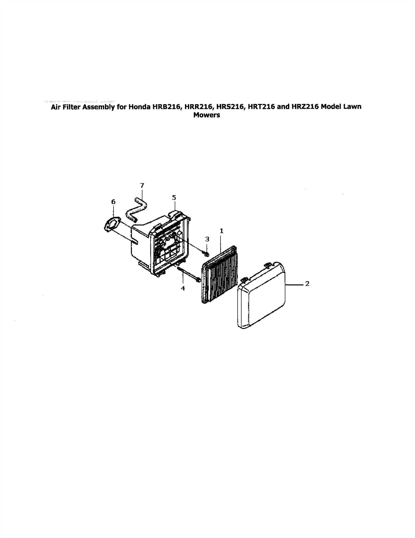 honda hrr2162sda parts diagram