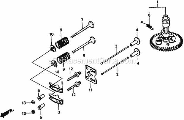 honda lawn mower engine parts diagram