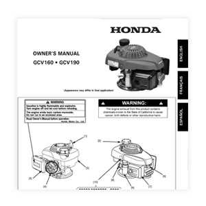 honda lawn mower engine parts diagram