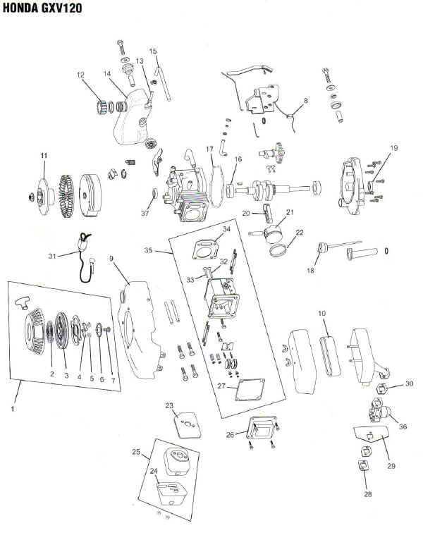 honda small engine parts diagram