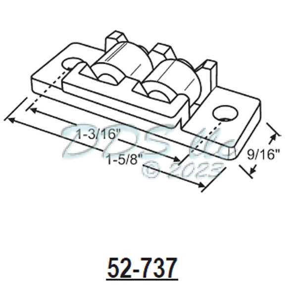 horizontal sliding window parts diagram