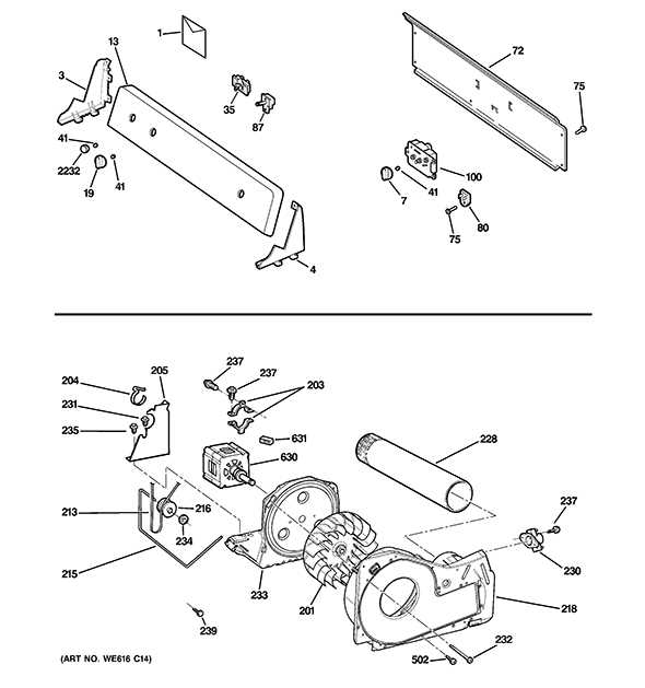 hotpoint dryer parts diagram