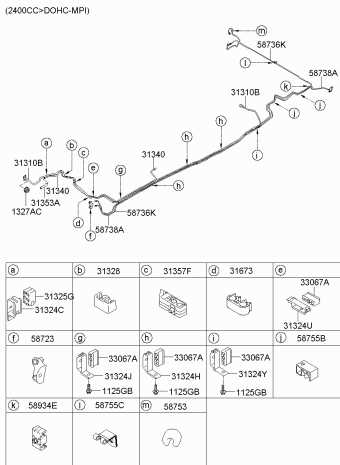 2012 hyundai santa fe parts diagram