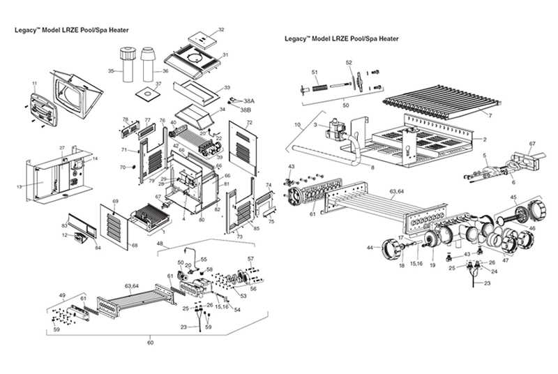 hayward heater parts diagram