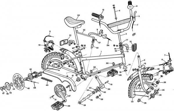 huffy bike parts diagram