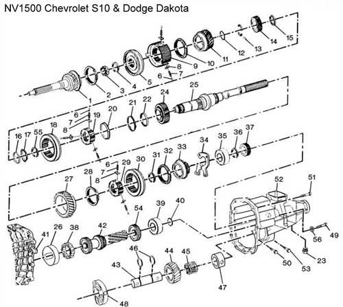 sm420 transmission parts diagram